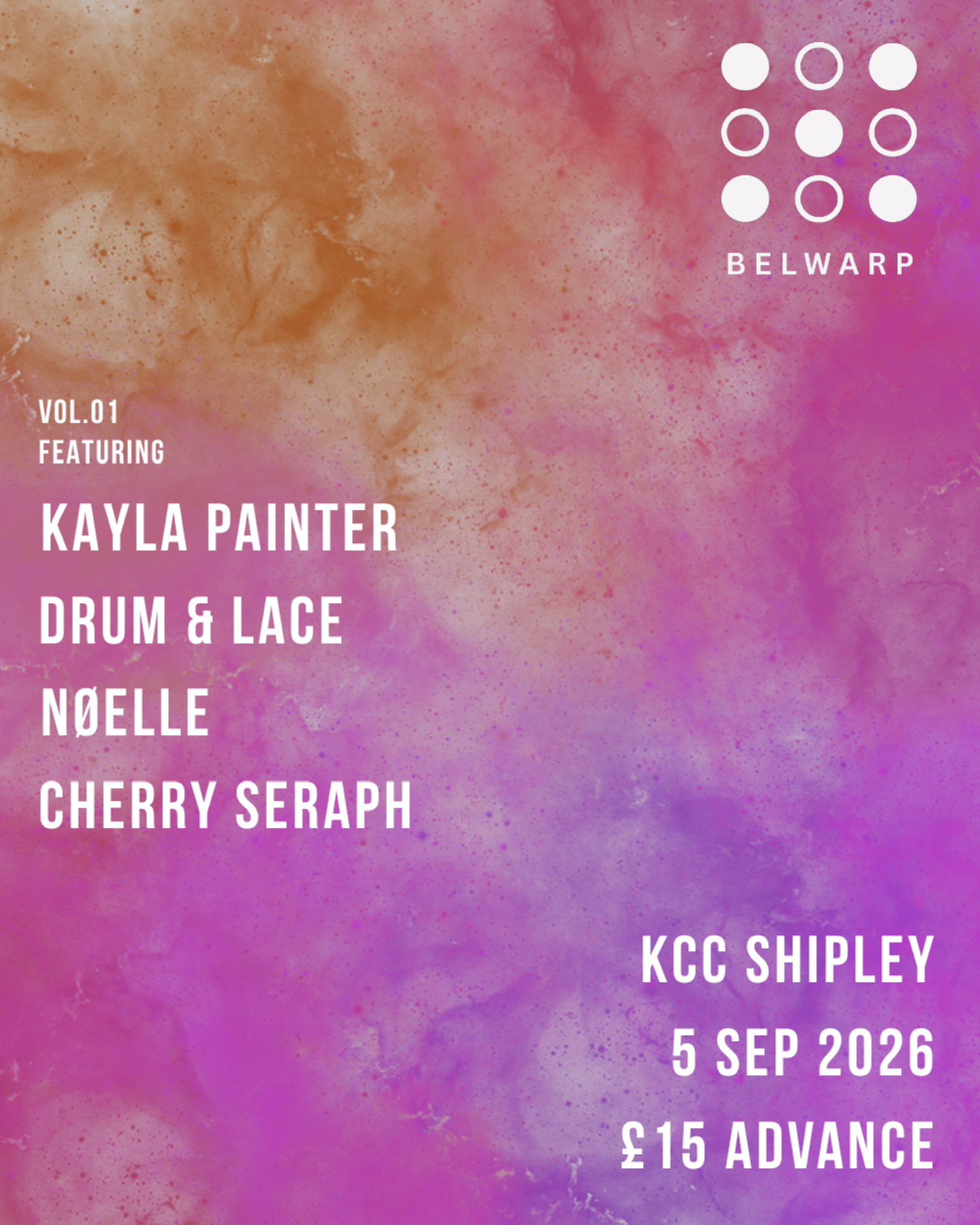 BELWARP.01 event poster